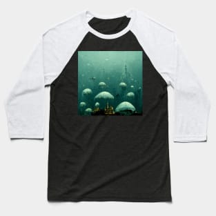 The Mysterious City of Atlantis Baseball T-Shirt